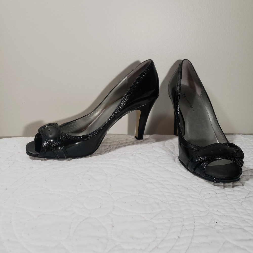 Anne Klein Women's Black Patent Leather Heels